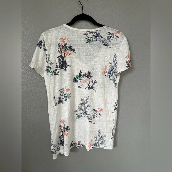 Joie Women’s Patterned Scoop Neck Short Sleeve Top Tee. Size: Medium. - Picture 9 of 13